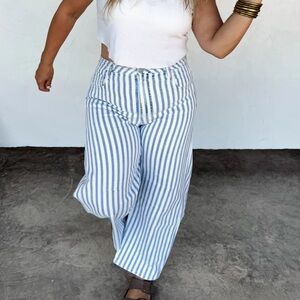 Blakeley Beachy Stripe Barrel Jeans
